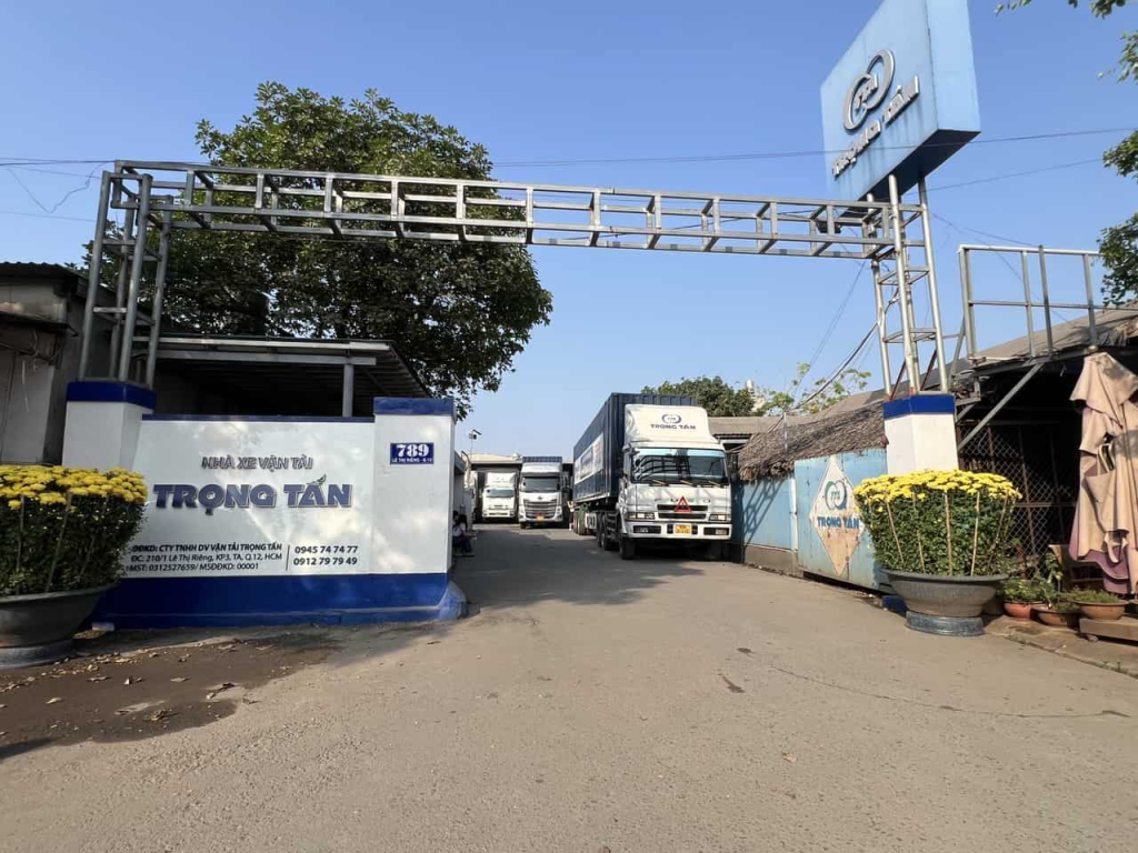 Nhà xe của vận tải Trọng Tấn