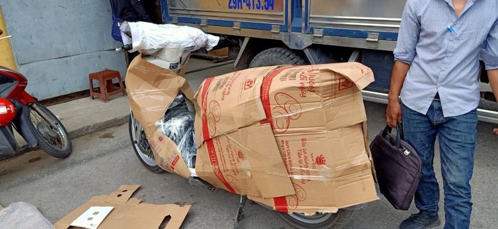 Nhận Đóng Thùng Carton Bảo Vệ Xe