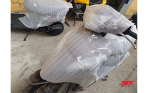 Chống xóc xe máy khi đi đường dài
