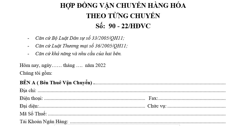 Hợp Đồng Gửi Xe Máy